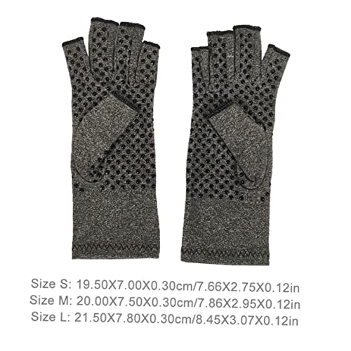 INOOMP 1 Pair Gloves Gym Gloves PC Accessories Sports Accessories Hand Gloves Hand Wrist Glove Rheumatoid Gloves Anti-Skid Joint Care Gloves Sports Accessory Portable Riding Gloves Grey