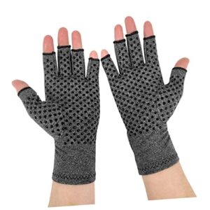 INOOMP 1 Pair Gloves Gym Gloves PC Accessories Sports Accessories Hand Gloves Hand Wrist Glove Rheumatoid Gloves Anti-Skid Joint Care Gloves Sports Accessory Portable Riding Gloves Grey