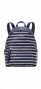 kate spade chelsea nylon medium backpack (black stripe)