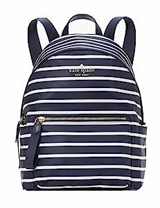 Kate Spade Chelsea Nylon Medium Backpack (Black stripe)