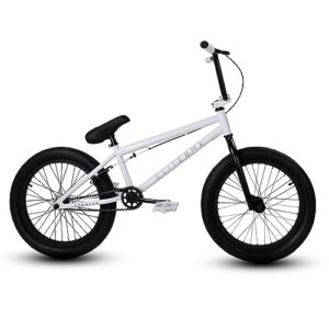 Elite BMX Bikes in 20" & 16" - These Freestyle Trick BMX Bicycles Come in Two Different Models, Stealth (20" BMX) & Pee-Wee(16" BMX) (20", White)