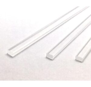 25pcs 6" x 4mm flat clear sticks for cake toppers cake pops or lollipops - acrylic plexiglass sticks transparent clear, strong and not bendy with length of 4“,6“ or 8“ (25, 6in)
