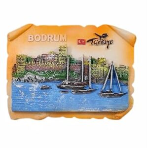 Bodrum Turkey Refrigerator Magnet Travel Gift Souvenir Fridge Magnet Home Kitchen Decoration 3D Fridge Magnetic Sticker