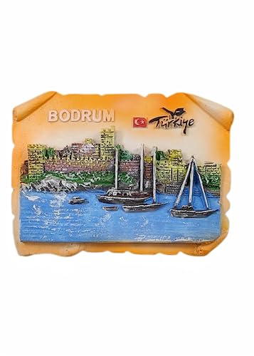 Bodrum Turkey Refrigerator Magnet Travel Gift Souvenir Fridge Magnet Home Kitchen Decoration 3D Fridge Magnetic Sticker