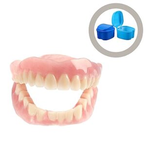 Denture Case 4pcs Denture Case Denture Bath Box Orthodontic Retainer Case False Teeth Storage Case Box with Strainer Cups for Soaking Dentures Denture Cups for Soaking Dentures