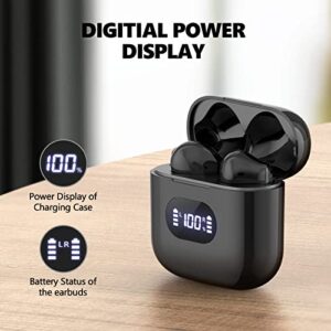 Wireless Earbuds, Bluetooth Headphones 40Hrs Battery Life with LED Power Display Crystal-Clear Calls Built-in Mic IPX7 Waterproof V5.3 Bluetooth Earbuds Stereo Sound Ear Buds for Sports and Working