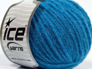 blue baby alpaca, merino wool blend yarn, worsted 50 grams (1.76 ounces) 100 meters (109 yards)