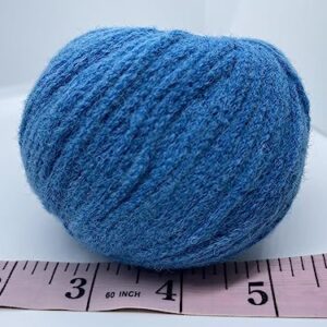 Blue Baby Alpaca, Merino Wool Blend Yarn, Worsted 50 Grams (1.76 Ounces) 100 Meters (109 Yards)