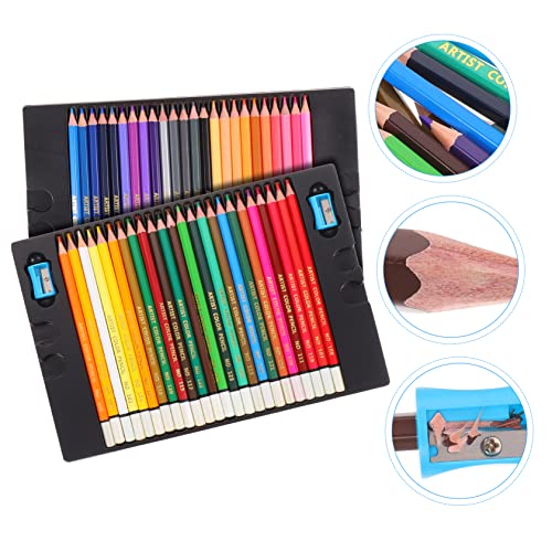 FAVOMOTO 2 sets Artists Drawing Sketch Pencils and of Colored Coloring for Professional Sketchers Supplies Graffiti Wooden Water Water-soluble Art Portable Book Color