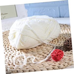 Knitting Wool 10 Rolls Milk Cotton Yarn Yarn Macrame Rope Milk Cotton for DIY Hand Knitting Yarn Crochet Yarn Yarn Ball Self Made White Wool Knitting Crochet Yarn