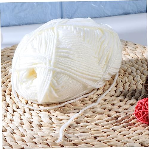 Knitting Wool 10 Rolls Milk Cotton Yarn Yarn Macrame Rope Milk Cotton for DIY Hand Knitting Yarn Crochet Yarn Yarn Ball Self Made White Wool Knitting Crochet Yarn