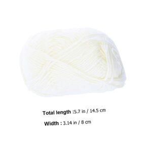 Knitting Wool 10 Rolls Milk Cotton Yarn Yarn Macrame Rope Milk Cotton for DIY Hand Knitting Yarn Crochet Yarn Yarn Ball Self Made White Wool Knitting Crochet Yarn