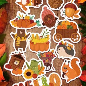 20pcs Fall Magnetic Decorations, Owls Pumpkin Fridge Magnets Autumn Theme Refrigerator Decals Happy Fall Magnets Fridge Decorations for Thanksgiving Decorations