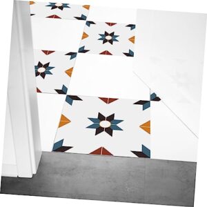 OSALADI 4pcs Stickers Color Stickers Peel and Stick Vinyl Planks Peel and Stick Vinyl Plank Flooring Sticky Tiles Floor Tile Sticker Square Sticker Bathroom Tile Sticker Mural