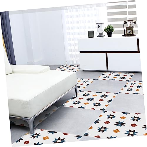 OSALADI 4pcs Stickers Color Stickers Peel and Stick Vinyl Planks Peel and Stick Vinyl Plank Flooring Sticky Tiles Floor Tile Sticker Square Sticker Bathroom Tile Sticker Mural