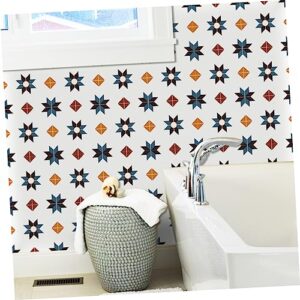 OSALADI 4pcs Stickers Color Stickers Peel and Stick Vinyl Planks Peel and Stick Vinyl Plank Flooring Sticky Tiles Floor Tile Sticker Square Sticker Bathroom Tile Sticker Mural