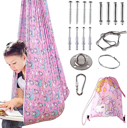 Therapy Sensory Swing for Kids, Indoor Outdoor Special Needs Therapy Swing Cuddle Swing Kids Swing Hammock for Child & Adult with Autism, ADHD, Aspergers, Sensory Integration