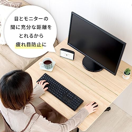 ドウシシャ(DOSHISHA) WKS8070-OT Foldable and Storable Work Table, Width 31.5 x Depth 31.5 inches (80 x 80 cm), Folding Width 5.5 inches (14 cm), Table,