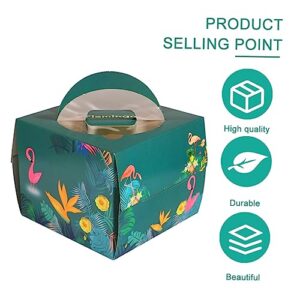 ULTECHNOVO 6pcs Packing Box Baking Box Kraft Paper Cake Boxes Egg Tart Box Disposable Pastry Box Cupcakes Boxes Mini Cake Boxes Dessert Containers Mousse Box Mini Box Decorative Box Paper Cup