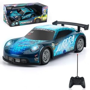 remote control cars for 3-12 years old boys, 1:22 light up remote control racing easter kids toys, mini rc racing cars boys girls cool christmas birthday gift (blue)