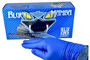 blue mamba super strong nitrile 100 glove box (extra large)