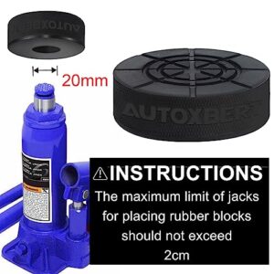 Rubber Bottle Jack Pad Support Point Adapter Jacking Car Removal Repair Tool for 2 Ton Bottle Jacks Auto Accessories 60x20mm New