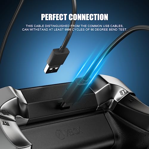 Eanetf 2Pack USB C Charging Cable Compatible with PS5 Controller,3.3Ft Fast Charging USB Type C Charger Cord Compatible with 5 PS5 Dual Sense,Xbox Series X/Series S Controllers-Contain Cable Ties