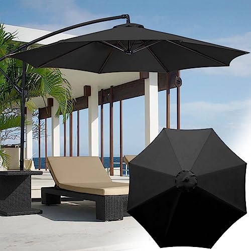 Outdoor Patio Umbrella Fabric Outdoor Courtyard Umbrella Polyester Sunshade Umbrella for Garden, Deck, Backyard, Pool & Beach