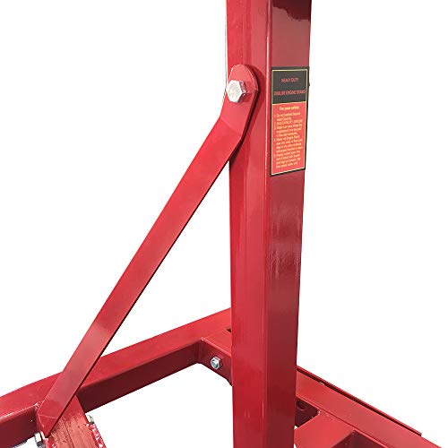 COSTBILE 2000 lb Engine Stand Folding Motor Hoist Dolly Mover Auto Repair Jack