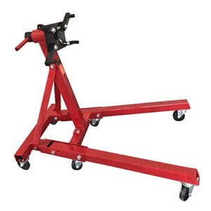 COSTBILE 2000 lb Engine Stand Folding Motor Hoist Dolly Mover Auto Repair Jack