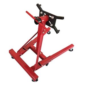 COSTBILE 2000 lb Engine Stand Folding Motor Hoist Dolly Mover Auto Repair Jack