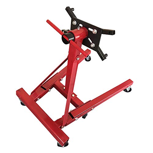 COSTBILE 2000 lb Engine Stand Folding Motor Hoist Dolly Mover Auto Repair Jack