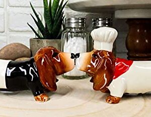 "Home Décor Accents" French Basset Hound Chef And Butler Dogs Ceramic Salt Pepper Shakers Set - Home Accents 33-kl1-8995