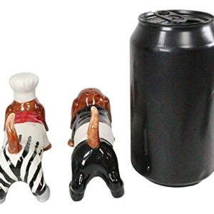 "Home Décor Accents" French Basset Hound Chef And Butler Dogs Ceramic Salt Pepper Shakers Set - Home Accents 33-kl1-8995