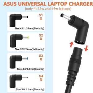 65W 45W 33W New Charger for Asus Laptop Charger VivoBook ZenBook Chromebook x551m x540s c202s Laptop Notebook AC Adapter Power Supply