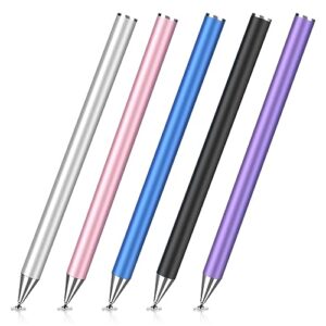 meko 5 pack stylus pens for all touch screen devices iphone, ipad, android tablets