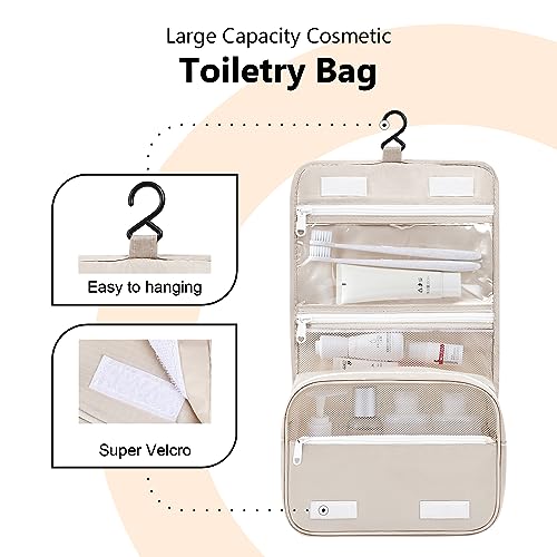 Easortm Packing Cubes 9 Set, Suitcase Organizer Bags Set Travel Cubes Durable Luggage Bags for Travel, Luggage Organizer for Travel Essentials.(Beige)