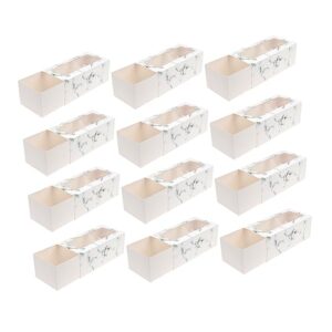 ultechnovo 20pcs roll packaging box shipping box nougat cupcake holders window dirty bag wedding goodies bag bread box food cookie gift containers mini carton dessert container durian