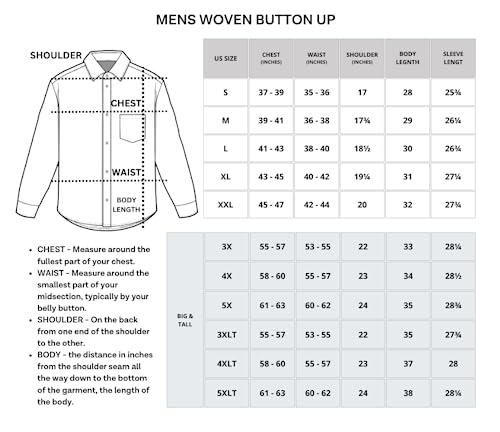 3-Pack: Mens Long Sleeve Button Up Down Shirt for Men Dress Shirts Slim Casual Plaid Clothing Clothes Pocket Cotton Collar Summer Outfit Fashion Top Tees Tshirt Lounge Camisa para Hombre - Set 3, XL