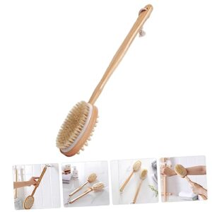 MARMERDO Bath Scrubber for Body Shower Scrub Brush for Body Lotion for Men Back Scrubber Back Scrubber for Bath Body Scrub Brush Exfoliating Brush Bullet Bath Brush Wooden Scraper Man Body