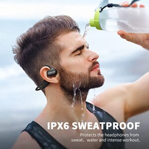 CXK Conduction Headphones Bluetooth Earbuds Open Ear Headphones Bluetooth 5.3 Earbuds with 15H Playtime IPX6 Waterproof Wireless Earbuds Stereo Sound Wireless Earphones for Cycling