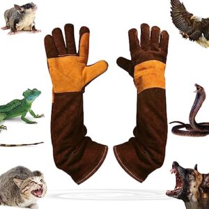 animal handling gloves,cat bite proof gloves,leather welding gloves for men and women,multipurpose dog bite gloves,snake & bird handling gloves for cat dog bird falcon livestock snake