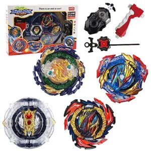 esste bey battling top burst stadium battle set, 4 spinning tops 2 launchers 1 arena combat game, battling game toys birthday gifts for 8-12 boys children kids