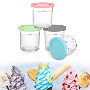 vrino creami pints, for creami ninja ice cream,16 oz ice cream pint airtight,reusable compatible nc301 nc300 nc299amz series ice cream maker