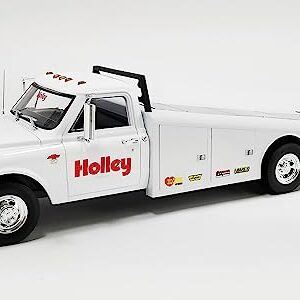 1967 Chevy C-30 Ramp Truck White Holley Speed Shop Limited Edition to 200 Pieces Worldwide 1/18 Diecast Model Car by Acme A1801707WH