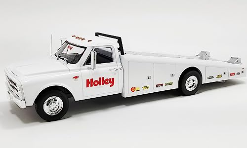 1967 Chevy C-30 Ramp Truck White Holley Speed Shop Limited Edition to 200 Pieces Worldwide 1/18 Diecast Model Car by Acme A1801707WH