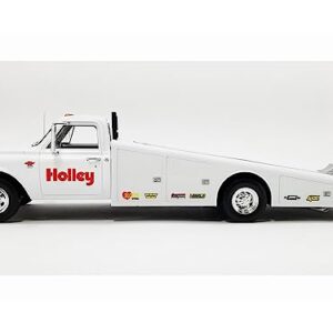 1967 Chevy C-30 Ramp Truck White Holley Speed Shop Limited Edition to 200 Pieces Worldwide 1/18 Diecast Model Car by Acme A1801707WH