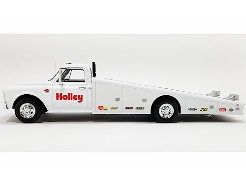 1967 Chevy C-30 Ramp Truck White Holley Speed Shop Limited Edition to 200 Pieces Worldwide 1/18 Diecast Model Car by Acme A1801707WH