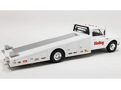 1967 Chevy C-30 Ramp Truck White Holley Speed Shop Limited Edition to 200 Pieces Worldwide 1/18 Diecast Model Car by Acme A1801707WH