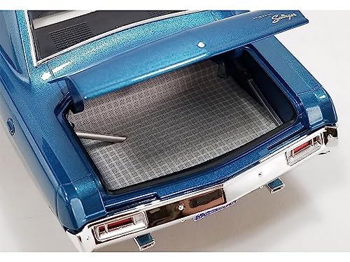 1970 Dart Swinger Blue Metallic with White Interior Limited Edition to 276 Pieces Worldwide 1/18 Diecast Model Car by Acme A1806409